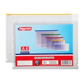 Bigpoint Kilitli Döküman Dosyası A4 PVC Mavi 12'li Poşet thumbnail 2