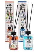 Sandal Ağacı Bambu Çubuklu Oda Kokusu 110 Ml & Okyanus Bambu Çubuklu Oda Kokusu 110 Ml - 2'li Kalıcı ve Doğal Ortam Kokusu Seti - 1