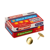 Bigpoint Raptiye Metal Sarı(Pirinç) 10'lu Kutu - 1