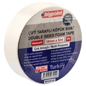 Bigpoint Çift Taraflı Köpük Bant 38mmx5m 4'lü Paket - 1