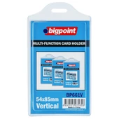 Bigpoint Çok Amaçlı Kart Kabı Dikey 54x85mm 10'lu Poşet - 1