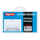 Bigpoint Kart Kabı Yatay Sert Şeffaf 90x55mm 10'lu Poşet - 1