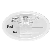 Bigpoint Akrilik İsimlik Oval Şeffaf 10'lu Paket thumbnail 2