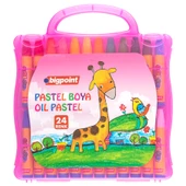 Bigpoint Pastel Boya 24 Renk - Pembe Çanta 3'lü Paket - 1