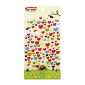 Bigpoint Sticker Çok Renkli Kalpler 15'li Paket - 1