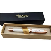 Özel Tasarım Kutulu Rose Detaylı İsme Özel Roller İmza Kalemi thumbnail 2