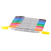Bigpoint Twin(Çift uçlu) Fineliner Açık Mavi 10'lu Kutu - 1