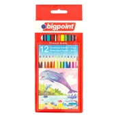 Bigpoint Aquarelle Boya Kalemi 12 Renk Fırçalı 12'li Kutu - 1