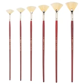 Bigpoint 113 Serisi Doğal Kıl Yelpaze Fırça No: 8 12'li Kutu thumbnail 1