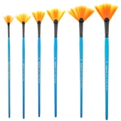 Bigpoint 213 Serisi Sentetik Kıl Yelpaze Fırça No: 4 12'li Kutu thumbnail 3