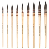 Bigpoint 525 Serisi Sincap Kılı Yuvarlak Fırça No: 5 6'lı Kartela thumbnail 1