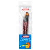 Bigpoint 123 Serisi Sentetik Kıl Yuvarlak ve Kesik Uçlu Fırça Seti 4'lü Blister 6'lı kutu thumbnail 1