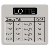 Lotte Zımba Makinesi Arşiv Tipi 100 Yaprak - 2