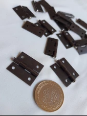 Klasik Menteşe 20 Adet Oksit 20x25 mm Kutu ve Sandık Menteşesi Hobi Maket - 4