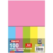 Bigpoint A4 Renkli Fotokopi Kağıdı 5 Pastel Renk 1000'li Paket Paket - 1