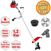 Rodex RDX9639 Benzinli Yan tırpan Çim Ot Biçme Kesme 4 Zamanlı Testere 33 CC 3,2 KW - 1
