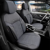 Otom Reflective Design Premium Stitch Tech Oto Koltuk Kılıfı Siyah-Füme - 1