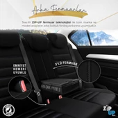 Otom Iconic Design Ekstra Destekli Oto Koltuk Kılıfı Siyah-Mavi - 4