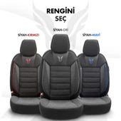 Otom Toro Design Ekstra Destekli Oto Koltuk Kılıfı Siyah-Gri - 6