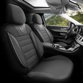 Otom Toro Design Ekstra Destekli Oto Koltuk Kılıfı Siyah-Gri - 2