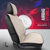 Otom Active Pro Serisi Koruyucu Oto Koltuk Minderi  Bej - 2