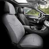 Otom Rsx Diamond Koruyucu Deri Oto Koltuk Minderi Füme - 1