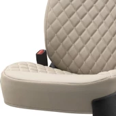 Otom Rsx Diamond Koruyucu Deri Oto Koltuk Minderi Bej - 4