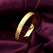 Baklava Desenli 14 Ayar Altın Hediyelik Bilezik thumbnail 2