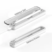 Polham Apple Pencil İçin Kablosuz Şarjlı Kalem Standlı Apple Pencil Saklama Kutusu,Taşınabilir Şarjlı - 3