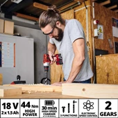 Einhell TE-CD 18/2 Li-i 18 V Akülü Darbeli Matkap - 4513834 thumbnail 3