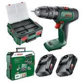 Bosch UniversalImpact 18V Akülü Matkap + SystemBox (1,5Ah, Çift Akü) - 06039D4107 - 3