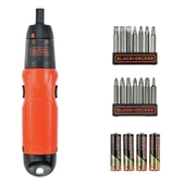 Black Decker 19 Parça Pilli Tornavida Seti A7073-XJ - 1