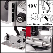Einhell TE-BJ 18 Li-Solo Yassı Dubel Frezesi 4350630 - 2