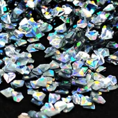 GLİTTER  EPOKSİ SÜSLEME PULU HOLOGRAMLI NAİL ART MAKYAJ 3 BOYUTLU SİM GÜMÜŞ 100 GR - 3