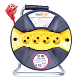 Evakat 3*1,5 35mt Sertifikalı Makaralı Uzatma Kablosu - 2