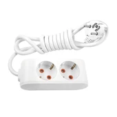 Viko Multi-let İkili Priz Topraklı Kablolu (Çocuk Korumalı ) 5 Mt  VK-90113205 - 1