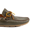 Alabanda Koyu Yeşil Hakiki Deri Erkek Loafer Ayakkabı thumbnail 5