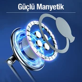 Polham Universal Torpido Üstü Araç Içi Mıknatıslı Telefon Tutucu, Süper 4x Mıknatıslı Titremez, Sarsılmaz - 3