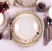 Aryıldız Tulu Porselen Yemek Takımı 24 Parça Organik Db1155 - 2