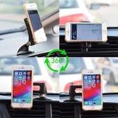 Polham 4x Ultra Güçlü Mıknatıslı Universal Araç İçi Torpido Üstü Mıknatıslı Manyetik Telefon Tutucu - 2