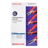 İzeltaş Elektronikçi Keski Pense Seti 4Prc - 3560002104 - 2