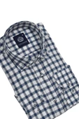 Erkek Ekose Klasik Uzun Kol Gömlek Oxford BGL-ST02989 thumbnail 7