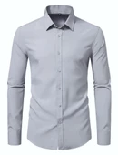 Erkek Silim Fitt Uzun Kol Gömlek Micro BGL-ST02985 thumbnail 3