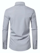 Erkek Silim Fitt Uzun Kol Gömlek Micro BGL-ST02985 thumbnail 8