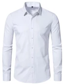 Erkek Silim Fitt Uzun Kol Gömlek Micro BGL-ST02985 thumbnail 10