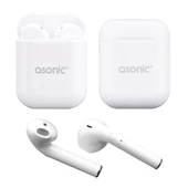 Asonic AS-TWS130 Beyaz Mobil Telefon Uyumlu Bluetooth Aipods Mikrofonlu Kulaklık - 35134 - 2