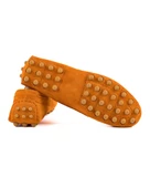 Lasos Kadın Turuncu Hakiki Süet Deri Loafer Ayakkabı thumbnail 3