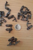 ORTA BOY OKSİT YAY GÖZÜ KANCALI KİLİT 10 ADET KUTU SANDIK VE KAPAK KLİPSİ 28X33 MM - 3