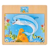 Hayal Sepeti YUNUS resimli Ahşap Çocuk Puzzle 12 Parça 15x17cm - 1