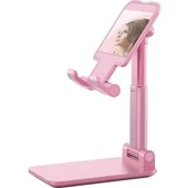 BUFFER® Pembe Aynalı Cep Telefonu Sabitleyici Stand Katlanabilir Ayarlanabilir Telefon Standı - 2
